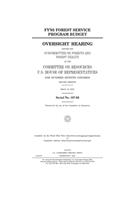 FY'03 Forest Service program budget
