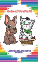 Animali Preferiti - Libro da colorare per bambini: Questo Adorabile Libro Da Colorare È Pieno Di Una Grande Varietà Di Animali Da Colorare: Animali Marini, Animali Da Fattoria, Animali Della Giungla,