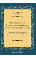 Die Behandlung Jugendlicher Verbrecher Und Verwahrloster Kinder: Bericht Der Von Der Internationalen Criminalistischen Vereinigung (Gruppe Deutsches Reich) GewÃ¤hlten Commission (Classic Reprint)