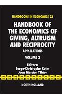 Handbook of the Economics of Giving, Altruism and Reciprocity
