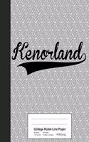 College Ruled Line Paper: KENORLAND Notebook(3123 Weezag College Ruled Line Paper Notebook)