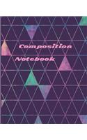 Composition Notebook: College Ruled Blank Lined 7.5 x 9.25 Book White 110 pages(5 Soft Hearts)