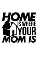 Home is Where Your Mom Is: Blank Lined Journal