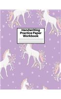 Handwriting Practice Paper Workbook