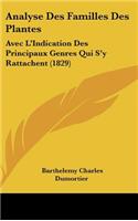 Analyse Des Familles Des Plantes