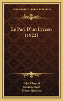 Le Pari D'Un Lyceen (1922)