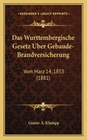 Das Wurttembergische Gesetz Uber Gebaude-Brandversicherung