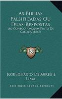 As Biblias Falsificadas Ou Duas Respostas