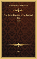 Ane Breve Cronicle of the Earlis of Ross (1850)