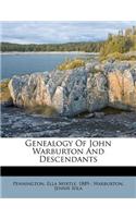 Genealogy of John Warburton and Descendants