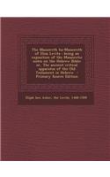The Massoreth Ha-Massoreth of Elias Levita
