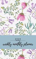 2020 Weekly Monthly Planner: Floral Weekly & Monthly Calendar for 2020 With Extra Space For Notes - Watercolor Notebook for Women - 136 pages 6x9(1 Romantic Line)
