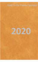 Daily to-do planner notepad 2020