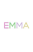 Emma: A 6x9 Lined Journal (Emma in cute and colorful dot text on white cover)