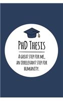 PhD Thesis. A great step for me, an irrelevant step for humanity