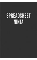 Spreadsheet Ninja: Blank Lined Notebook