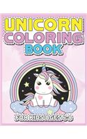 Unicorn Coloring Book for Kids Ages 4-8: Beautiful Unique Unicorns Coloring Book Will Be Interesting for Boys Girls Toddlers