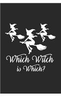 Which witch is which?: 6x9 Halloween - lined - ruled paper - notebook - notes