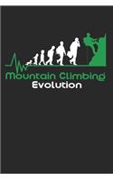 Mountain Climbing Evolution: Notebook/Colouring book/Organizer/DiaryBlank pages/6x9 inch