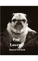 Pug Lovers Journal Notebook: A4 Size with 200 Pages for recording your special events or thoughts. Ideal Gift. Includes Index Pages, Password Tracking Columns, At a Glance Calen