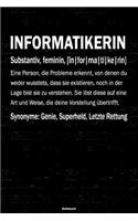 Informatikerin Notizbuch