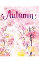 Autumn: Personalized Journal - A Pink Cherry Blossom Diary