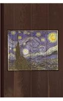 Van Goh Starry Night Journal Notebook: Blank Lined Ruled for Writing 6x9 110 Pages