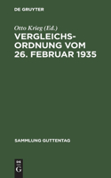 Vergleichsordnung Vom 26. Februar 1935