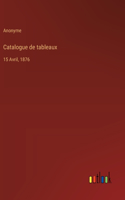 Catalogue de tableaux