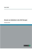 Einsatz von Gebärden in der SES-Therapie: (German)