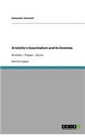 Aristotle's Essentialism and its Enemies