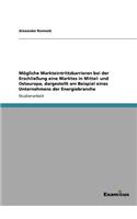Mögliche Markteintrittsbarrieren bei der Erschließung eine Marktes in Mittel- und Osteuropa, dargestellt am Beispiel eines Unternehmens der Energiebranche