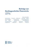 Beitrage Zur Rechtsgeschichte Osterreichs