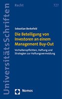 Die Beteiligung Von Investoren an Einem Management Buy-Out