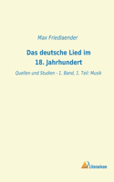 Das deutsche Lied im 18. Jahrhundert