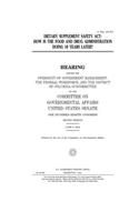 Dietary Supplement Safety Act