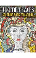 Women Faces Coloring Book For Adults