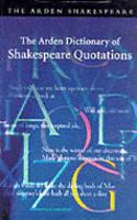 Arden Dictionary Of Shakespeare Quotations