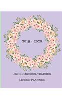 2019 - 2020 Jr High School Teacher Lesson Planner