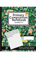 Primary Composition Notebook: School Design (8) - K-2nd Grade Composition Journal Pad, for Alphabet Writing Practice, [back to School Essential]