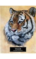 Tiger Journal Blank Lined Notebook