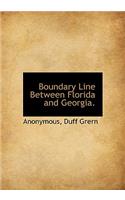 Boundary Line Between Florida and Georgia.