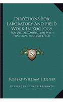 Directions For Laboratory And Field Work In Zoology