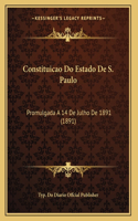 Constituicao Do Estado De S. Paulo