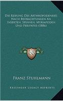 Die Reifung Des Arthropodeneies Nach Beobachtungen An Insekten, Spinnen, Myriapoden Und Peripatus (1886)