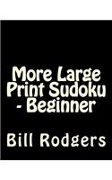 More Large Print Sudoku - Beginner