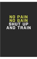 No Pain No Gain Shut Up and Train