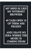 My Mind Is Like My Internet Browser 19 Tabs Open 3 of Them Are Frozen and I Have No Idea Where the Music Is Coming from