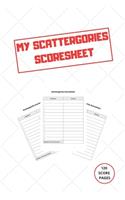 MY Scattergories Score sheet