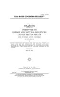 Coal-based generation reliability